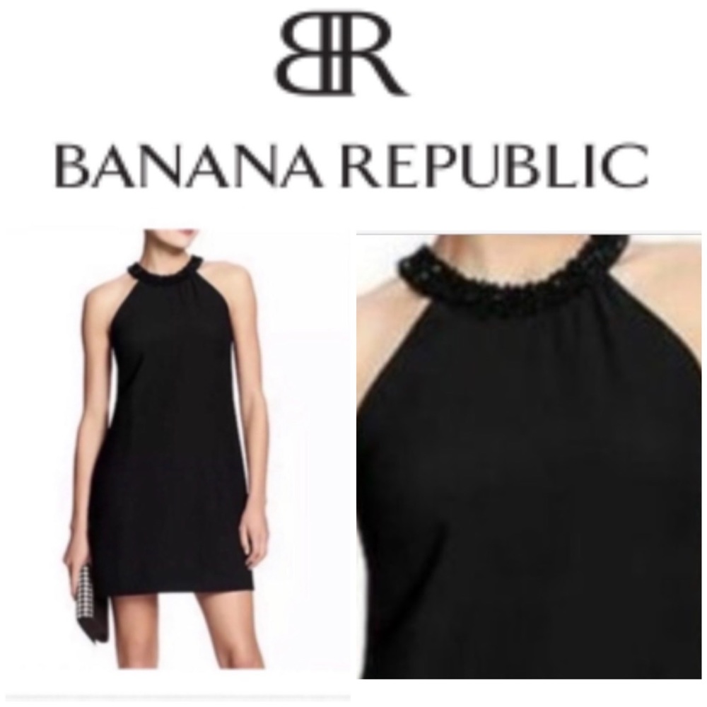 NWT Banana Republic black cocktail dress.  Size 2